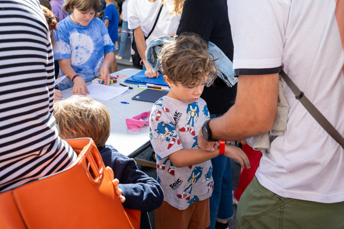Laboratorio creativo durante Street for Kids